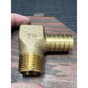 Merrill No-Lead Hydrant Elbow 3/4" Brass Barbed Elbow Pipe Hose Fitting